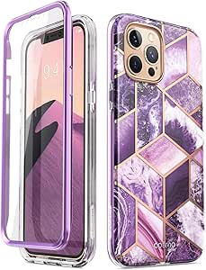 i-Blason Cosmo Series Case for iPhone 12 Pro Max 6.7 inch (2020 Release), Slim Full-Body Stylish Protective Case with Built-in Screen Protector, 6.7&#39;&#39; (Ameth)