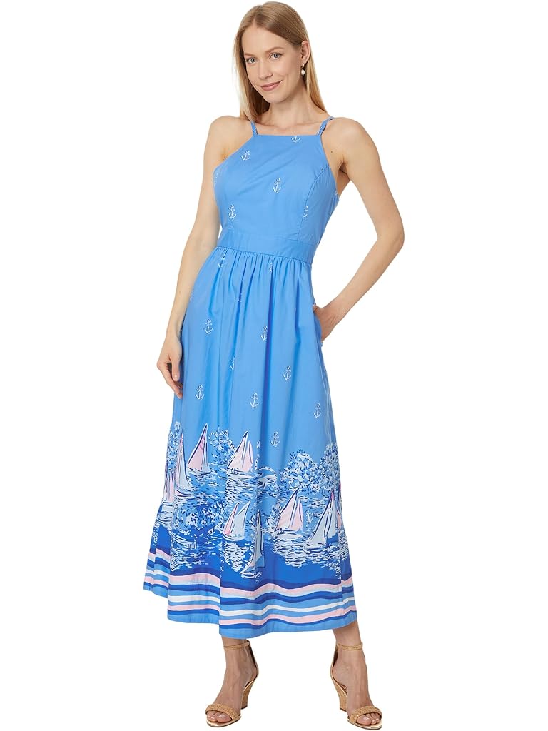 Lilly Pulitzer Charlese Cotton Halter Midi