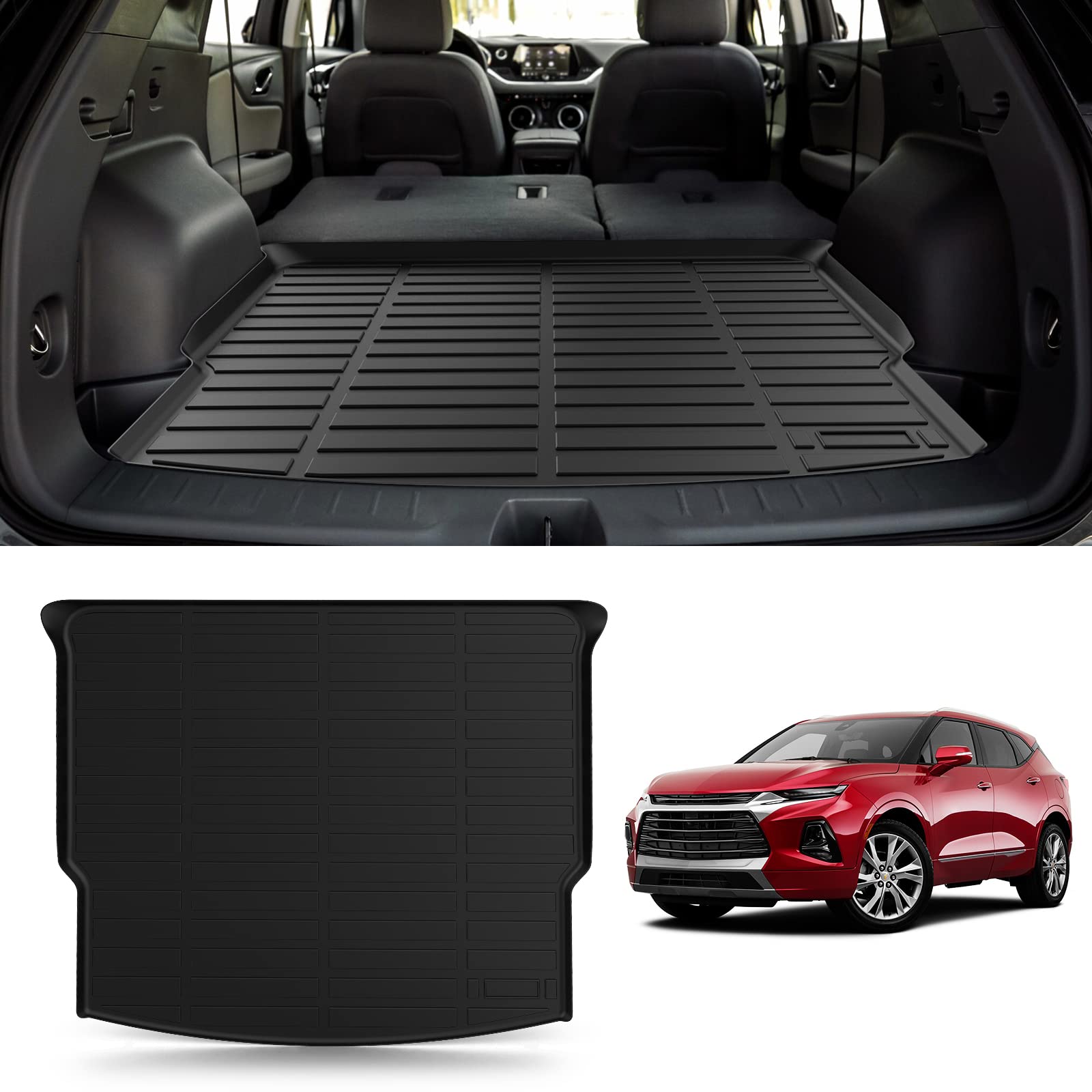 Cargo Mat for Chevrolet Blazer, CHEINAUTO Cargo Liner Car Trunk Protector All-Weather Rear Cargo Area Mat Protective Floor Mat for 2019-2022 Chevrolet Blazer