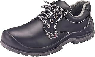 Udyogi Edge DD MF - Vegan Safety Shoes for Men | Made with Lightweight, Water-Repellent Microfiber Leather, Double Density...