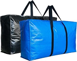 60 Gallon Extra Large Storage Bags Bins, Jumbo Moving Totes Storage Bags, Waterproof Foldable Big XXL Duffle Bag for Trave...