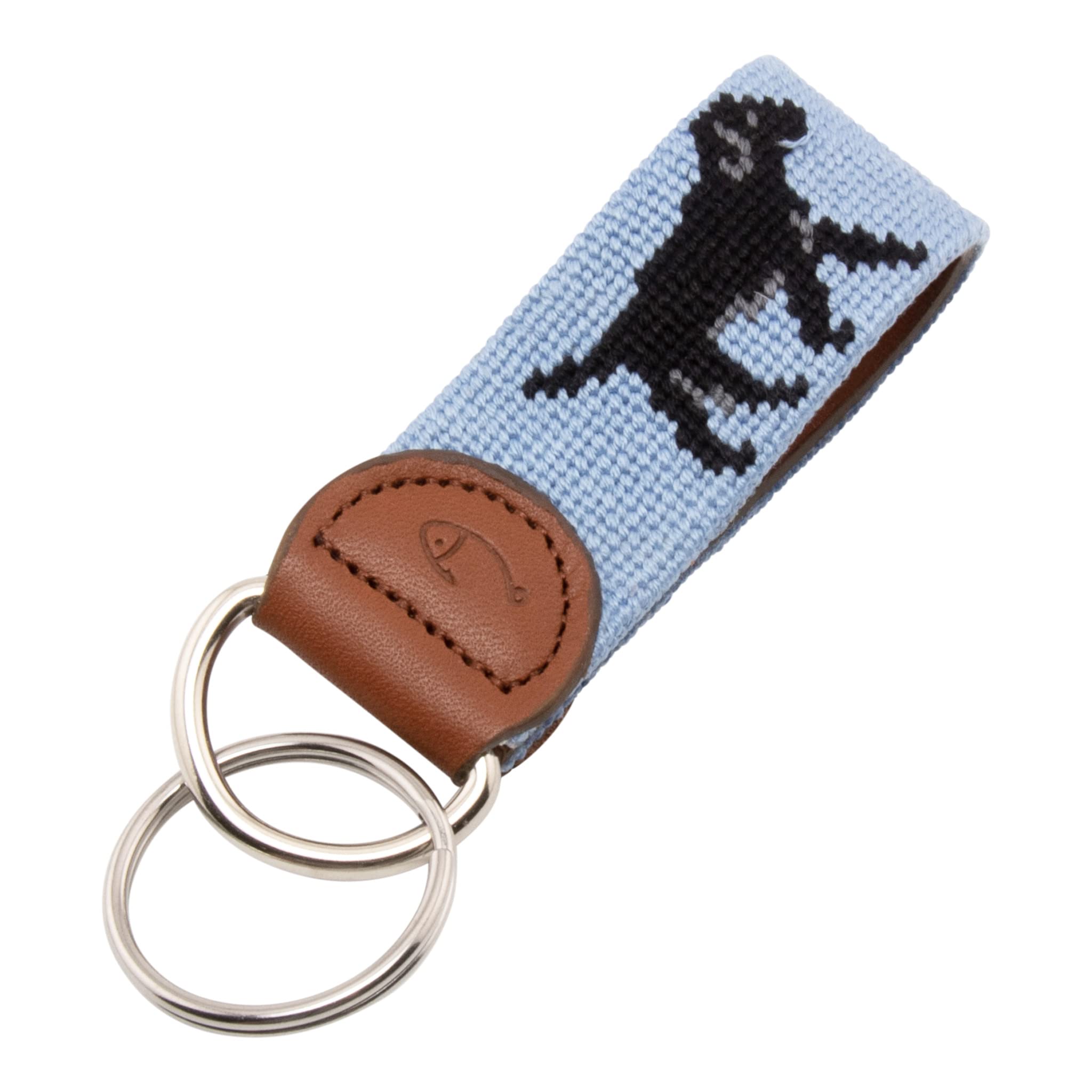 Hand-Stitched Needlepoint Key Fob or Key Chain by Huck Venture