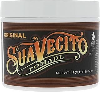 Suavecito Pomade For Men - Medium Hold Shine Water Based oz Pack Wax Like Flake All Day Hair Free Gel Hairstyles Easy To W...