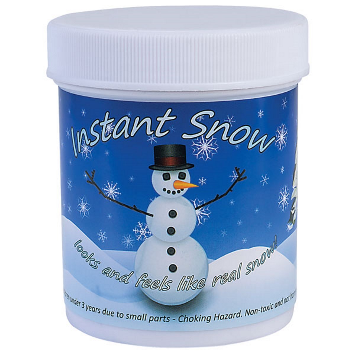 100g Tub of Instant Artificial Pretend Fake Snow Decoration - Makes 8 Litres