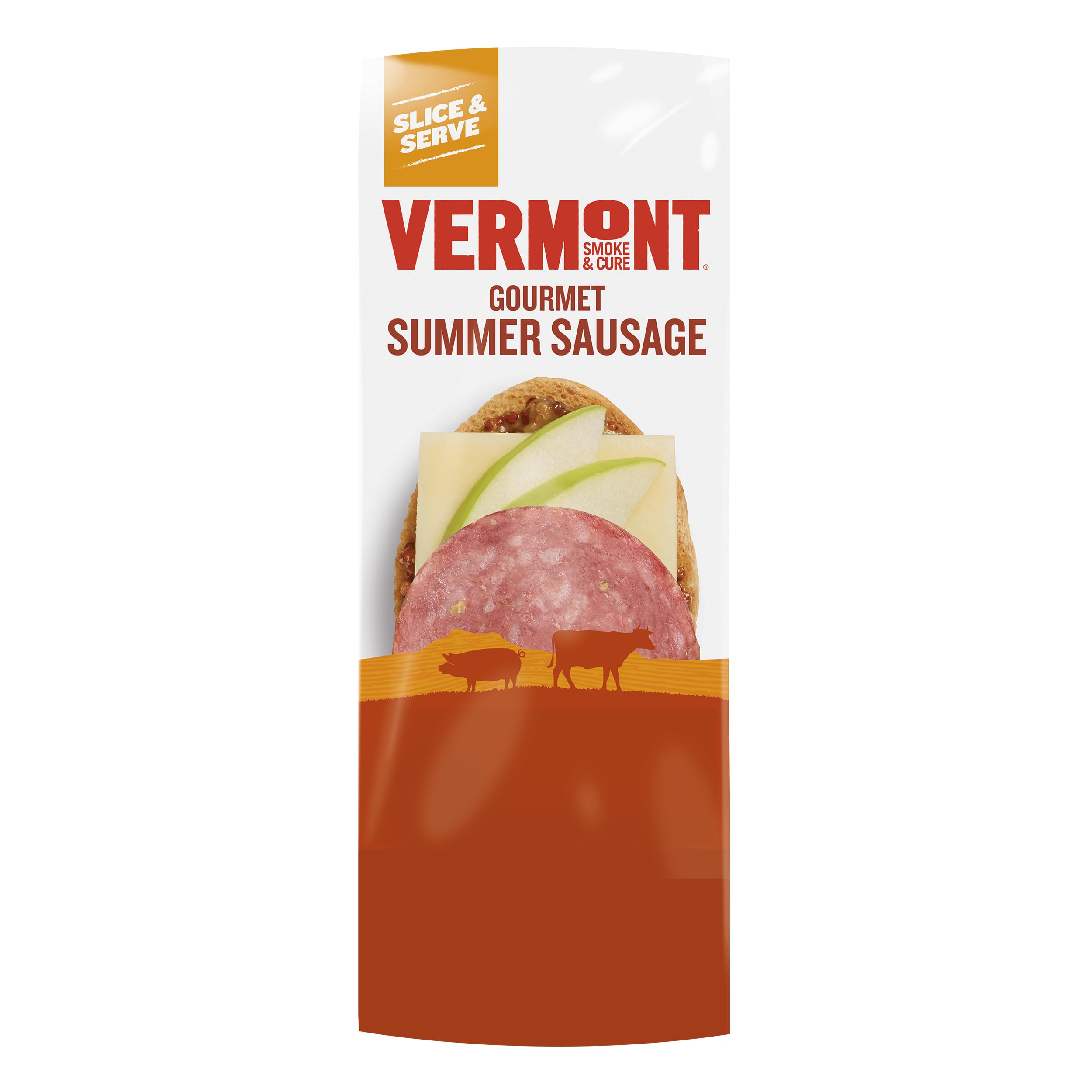 Vermont Smoke & Cure - Uncured Summer Sausage - No Antibiotics or Added Hormones, Perfect for Charcuterie Board - 6oz