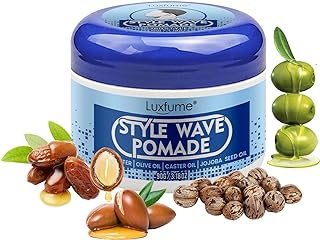 Luxfume Pomade for Men, 360 Wave Training and Wolfing Grease, Natural Wave Butter Cream with Shea Butter and Jojoba Seed O...