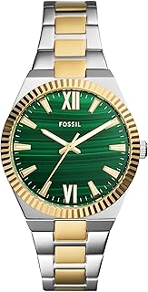 Fossil Scarlette Women's Sports Watch with Stainless Steel Bracelet or Genuine Leather Band