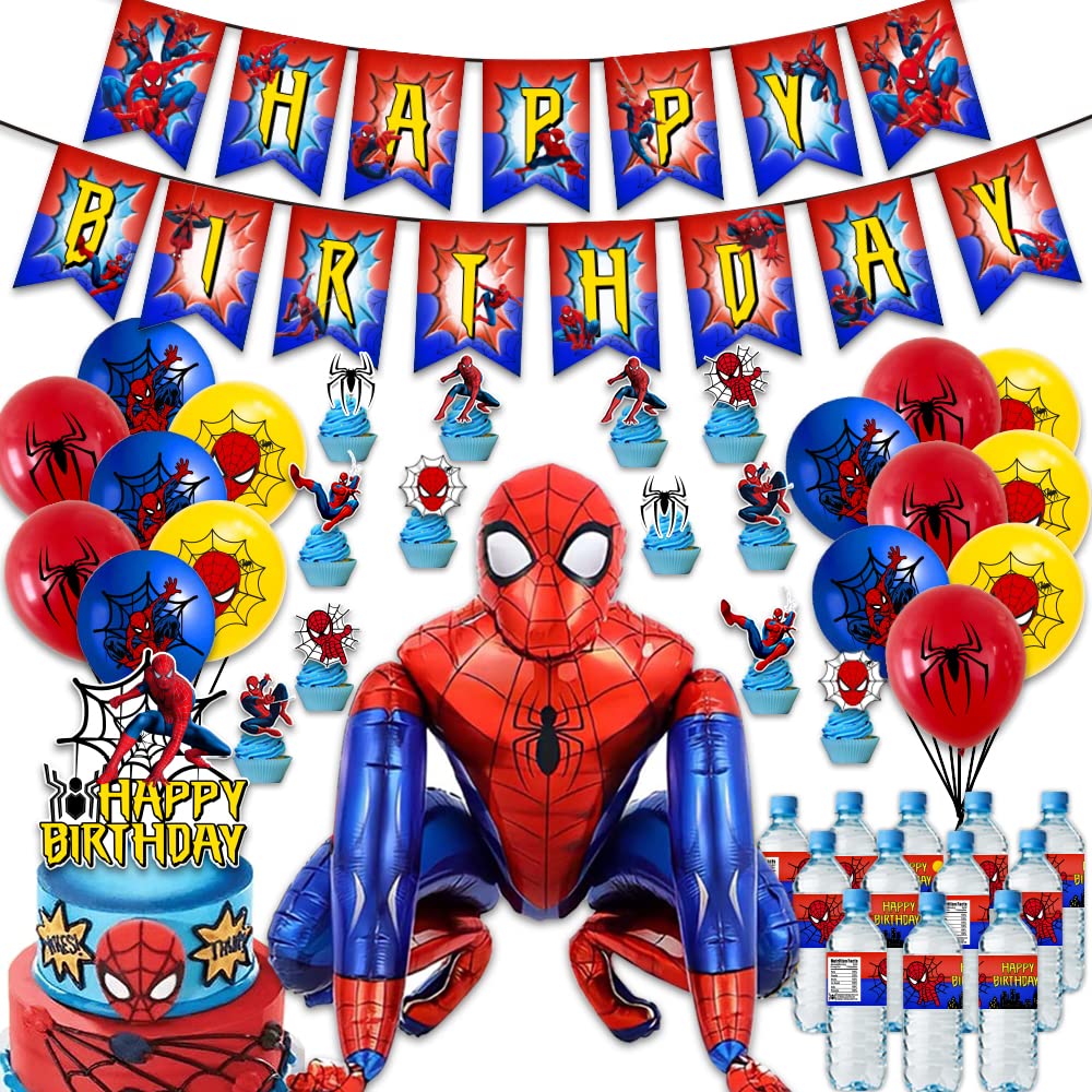 Buy Spider-man Birthday Party Supplies and Decorations,Spider Themed ...