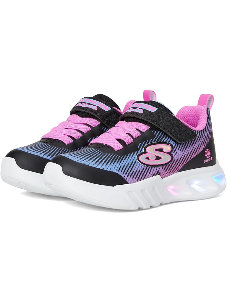 Black SKECHERS KIDS Flicker Flash - Light Takeover 303704L (Little Kid/Big Kid)