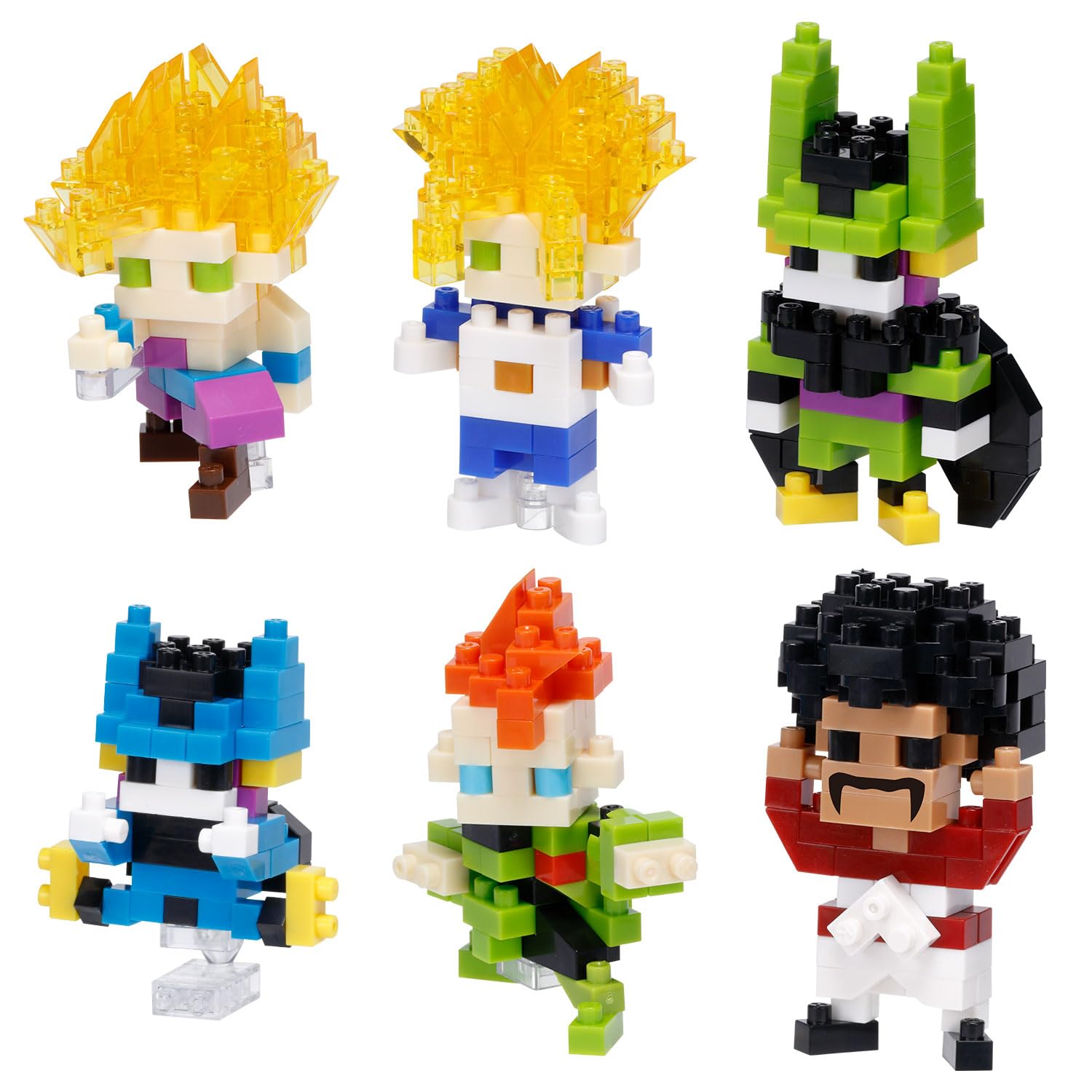 nanoblock - Dragon Ball Z - Dragon Ball Z Assortment 5 (Complete Set of 6), mininano Series Building Kit