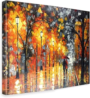 VERRE ART Printed Framed Canvas Painting for Home Decor Office Studio Wall Living Room Decoration (22x14inch Wrapped) - AUTUMN