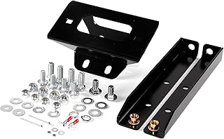 Krator Heavy-Duty UTV Winch Mount Bracket Compatible with 2008-2022 Polaris RZR 570 800 Models- Ultra Durable, Powder Coat...