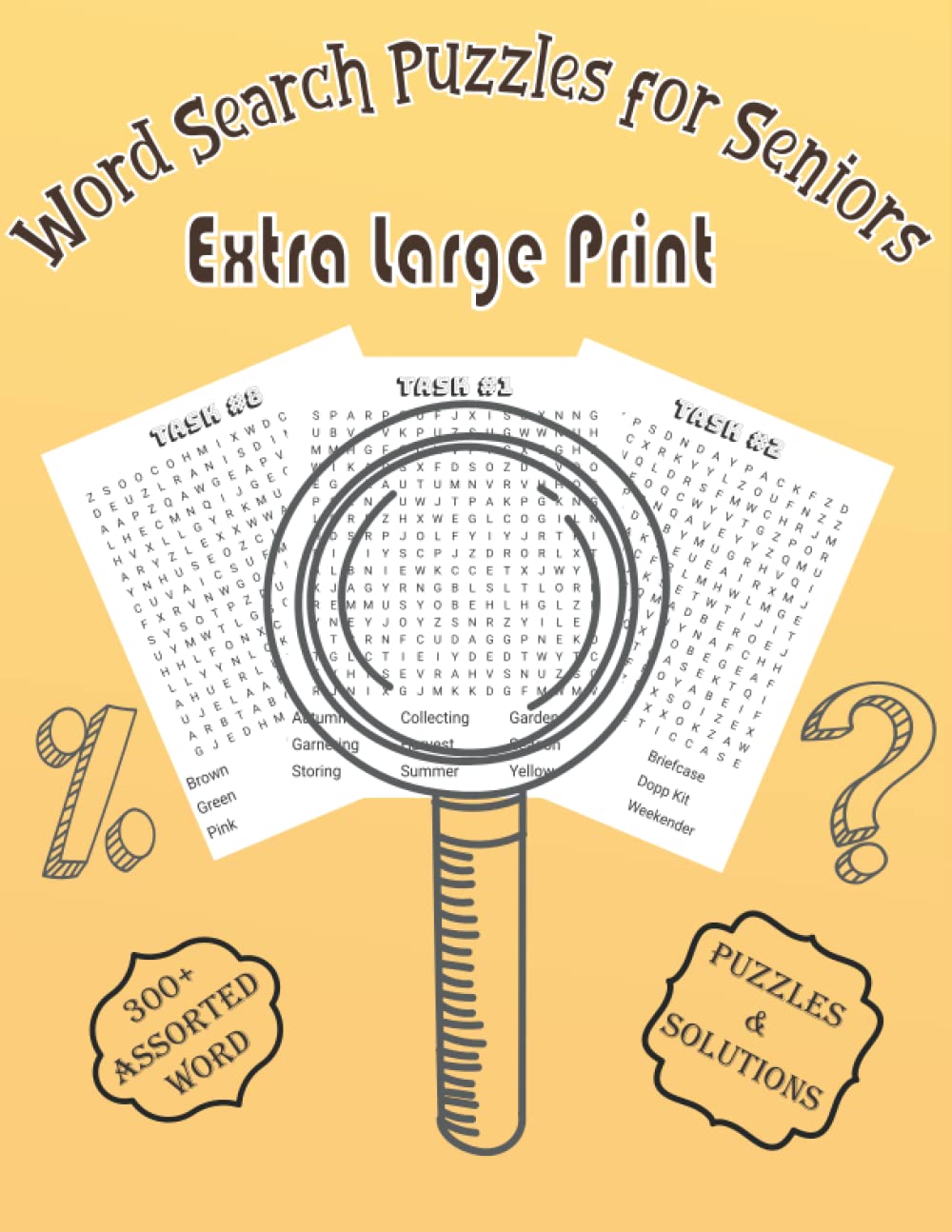 Buy Word Search Puzzles For Seniors Extra Large Print: 300+ Large Print ...