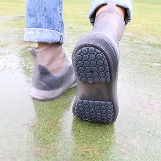 Waterproof Shoes Covers, Thickened Sole Reusable Shoe Covers for Rain and Snow, Silicone Rubber Anti Slip Shoes Protector...