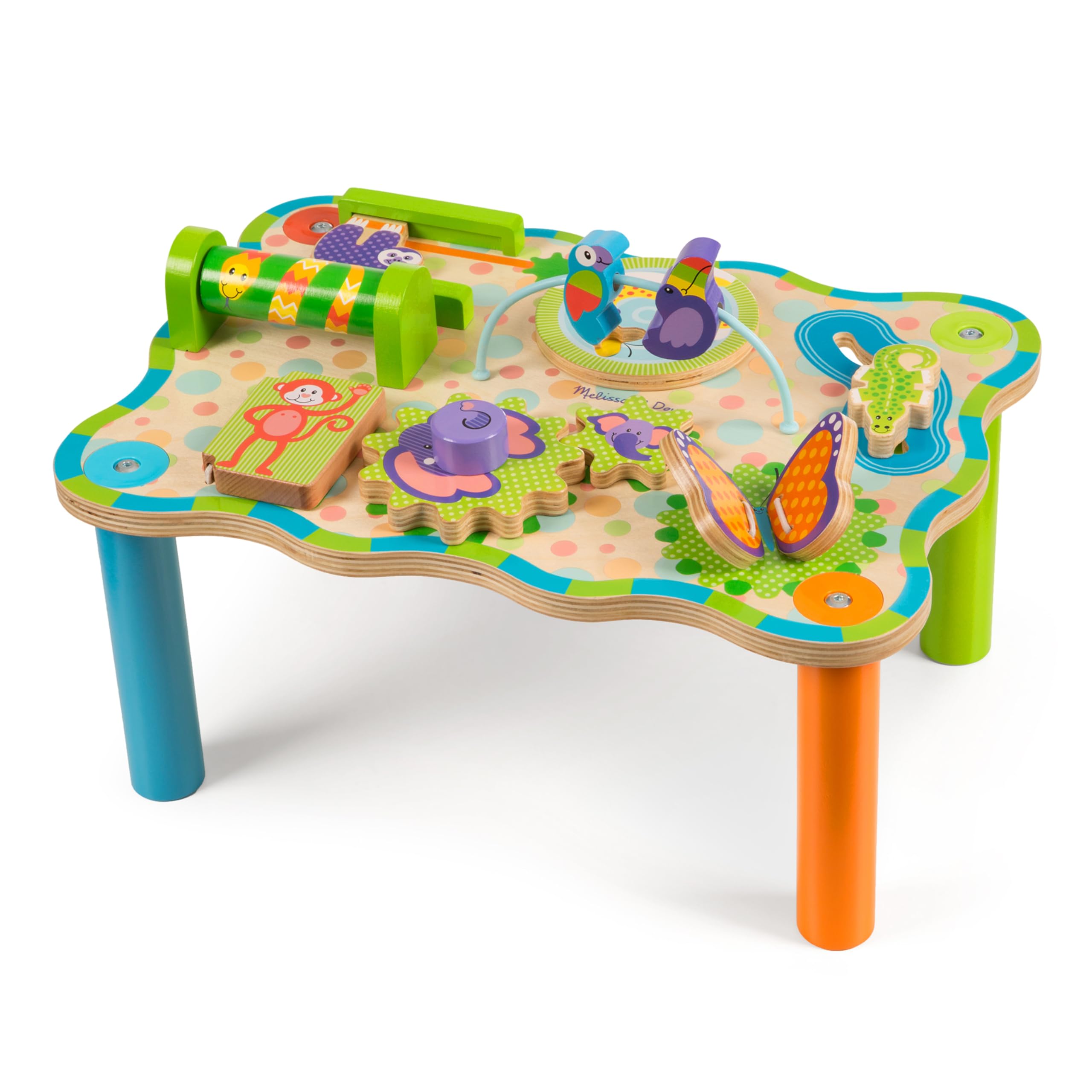 Melissa & Doug First Play Children’s Jungle Wooden Activity Table for Toddlers