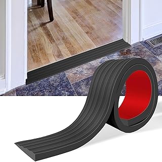 Threshold Ramps for Doorways Self-Adhesive Rubber Ramps for Door Threshold Rubber Door Threshold Ramp for Wheelchair Strol...