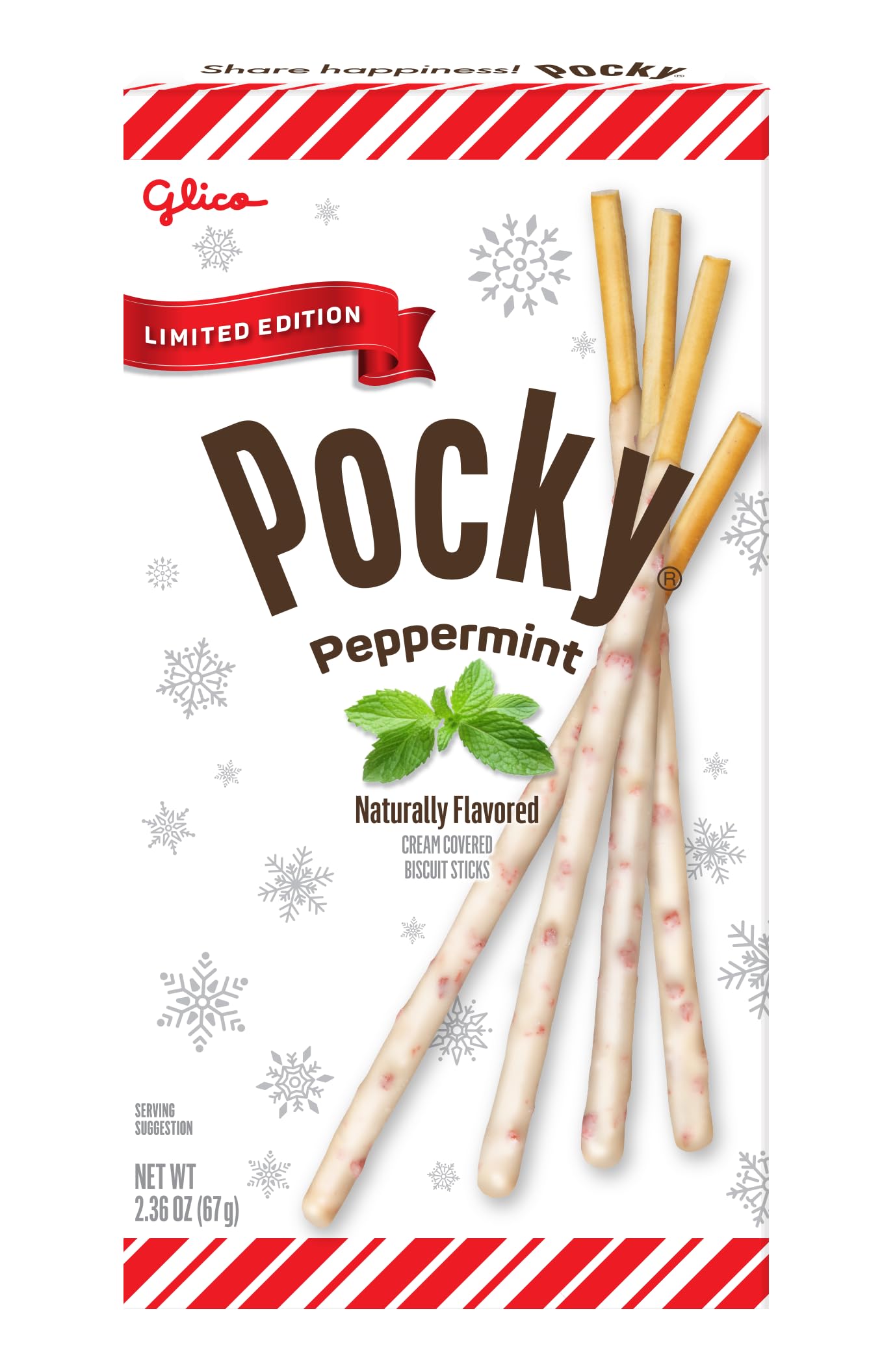 Pocky Peppermint Biscuit Sticks – Refreshing Mint Chocolate Delight (5-Pack)