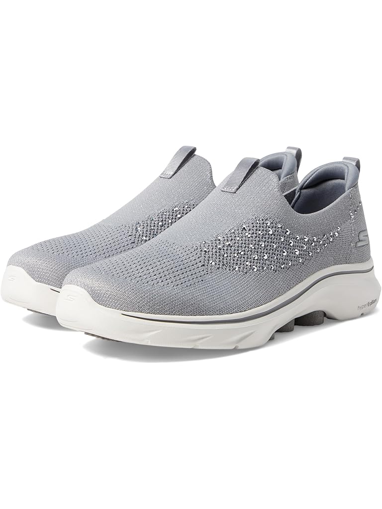 Gray SKECHERS Performance Go Walk 7 Bling