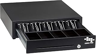 EOM-POS Cash Register Money Drawer. Compatible with Square Stand [Receipt Printer Required]. Includes Built in Cable to Co...