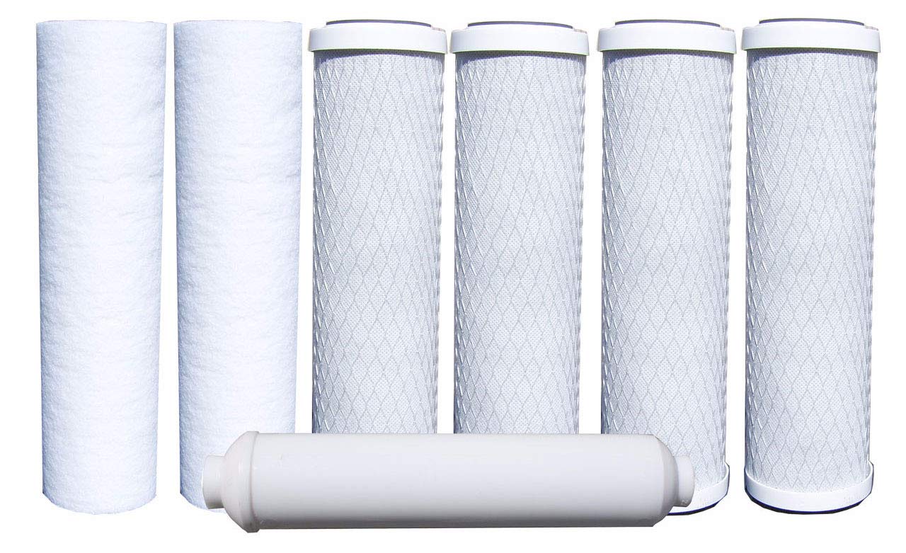 Watts Premier WP500024 Standard Annual 7 Pack Replacement Filter Kit, White, 10.5" x 19.50" x 3" (WPRL-58)