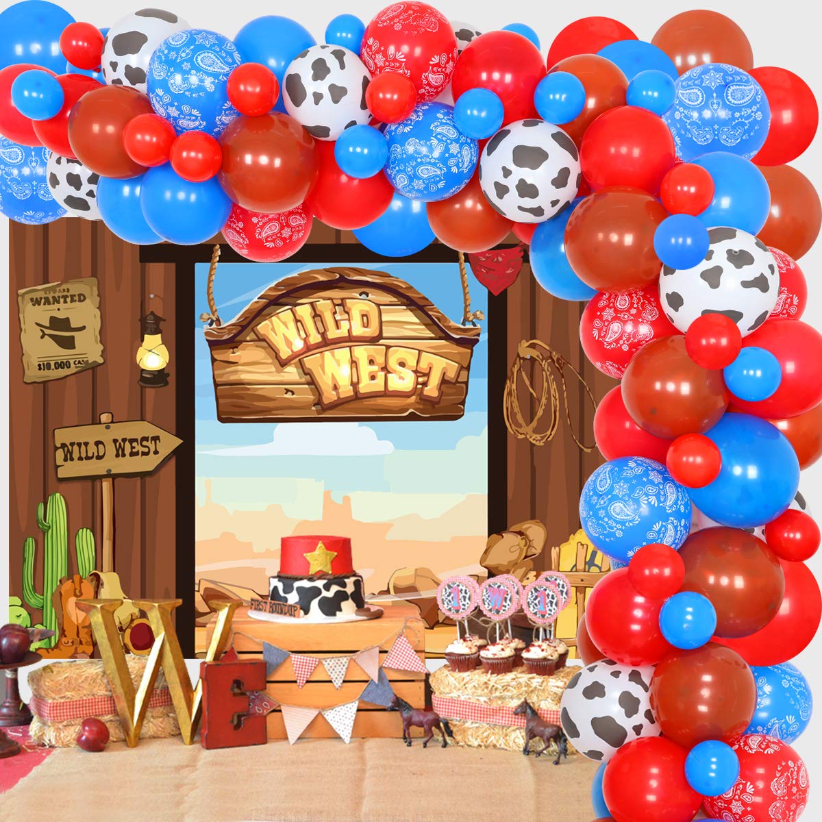 Buy Western Cowboy Party Decoration Wild West Theme Party Supplies ...