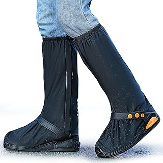 MEQI Waterproof Shoe Covers Rain Shoe Cover with Reflector for Men Women