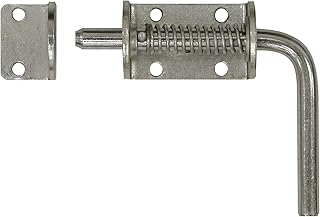 Buyers Products B2595LKB Spring Latch Assembly with Keeper, 1/2" Spring Loaded Latch Pin, Zinc-Plated, Ideal for Gate Latc...