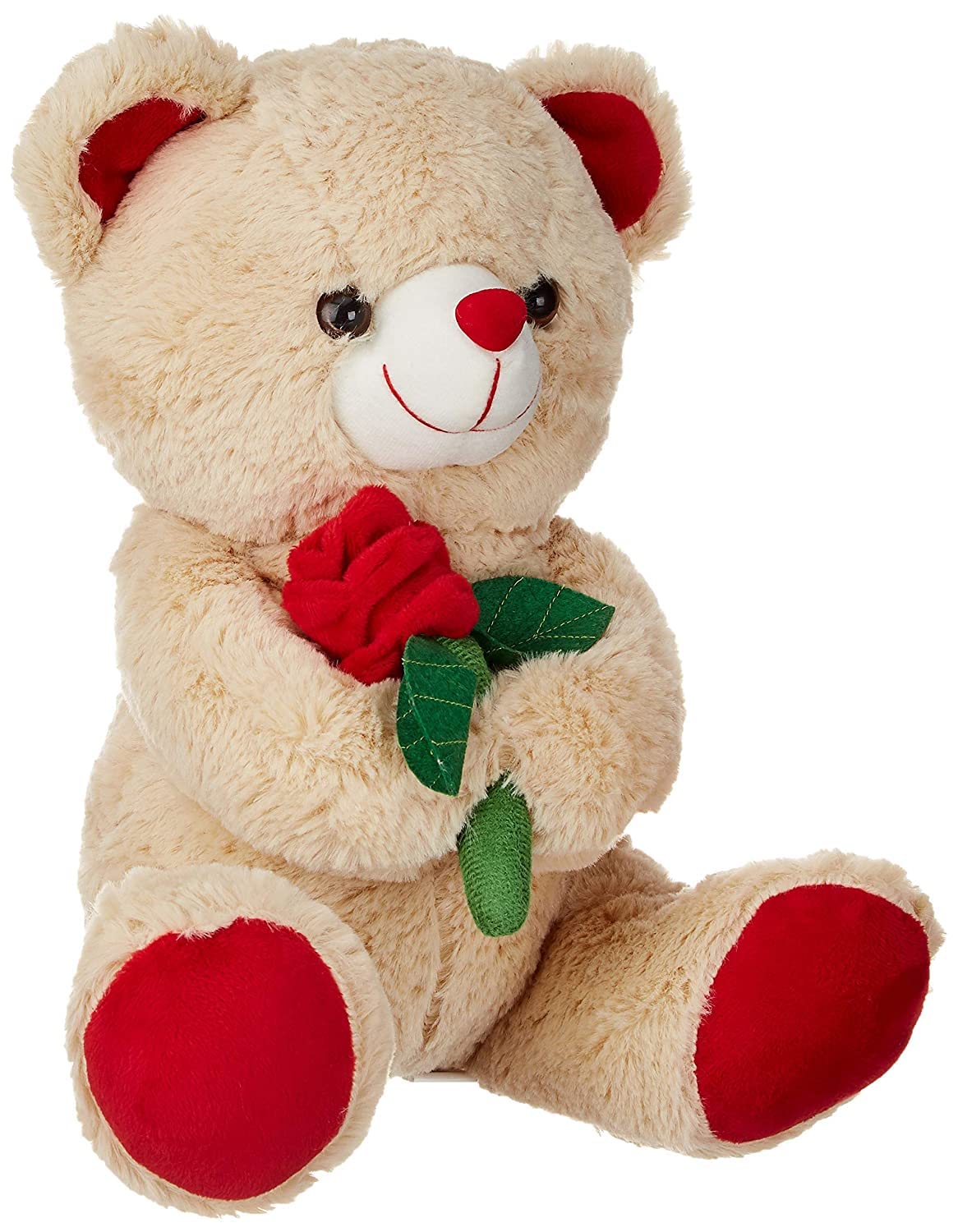 Buy Webby Soft Cute Teddy Bear With Rose Flower | Birthday Gift ...