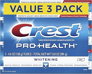 Crest Pro-Health Whitening Gel Toothpaste, 4.6 oz, 3 Count, Triple