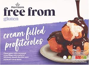 Morrisons Free From Profiteroles with Chocolate Sauce, Gluten Free, 292g (Frozen)