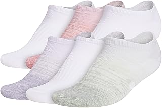 adidas Women's Superlite Badge of Sport No Show Socks (6-pair)