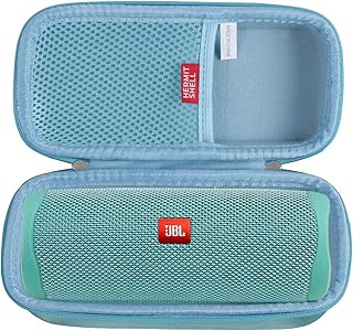 Hermitshell Hard Travel Case Fits JBL FLIP 5 / JBL FLIP 6 Waterproof Portable Bluetooth Speaker (Light Blue)