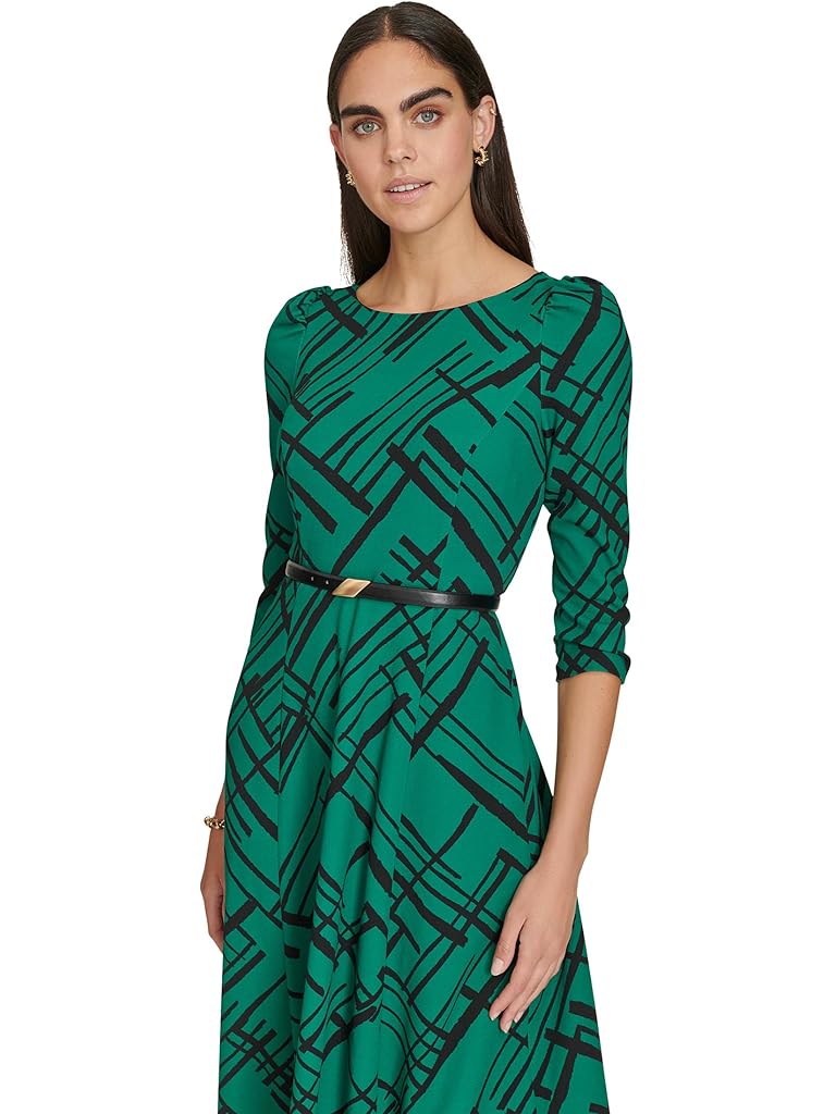 Calvin Klein Geometric Belted Midi