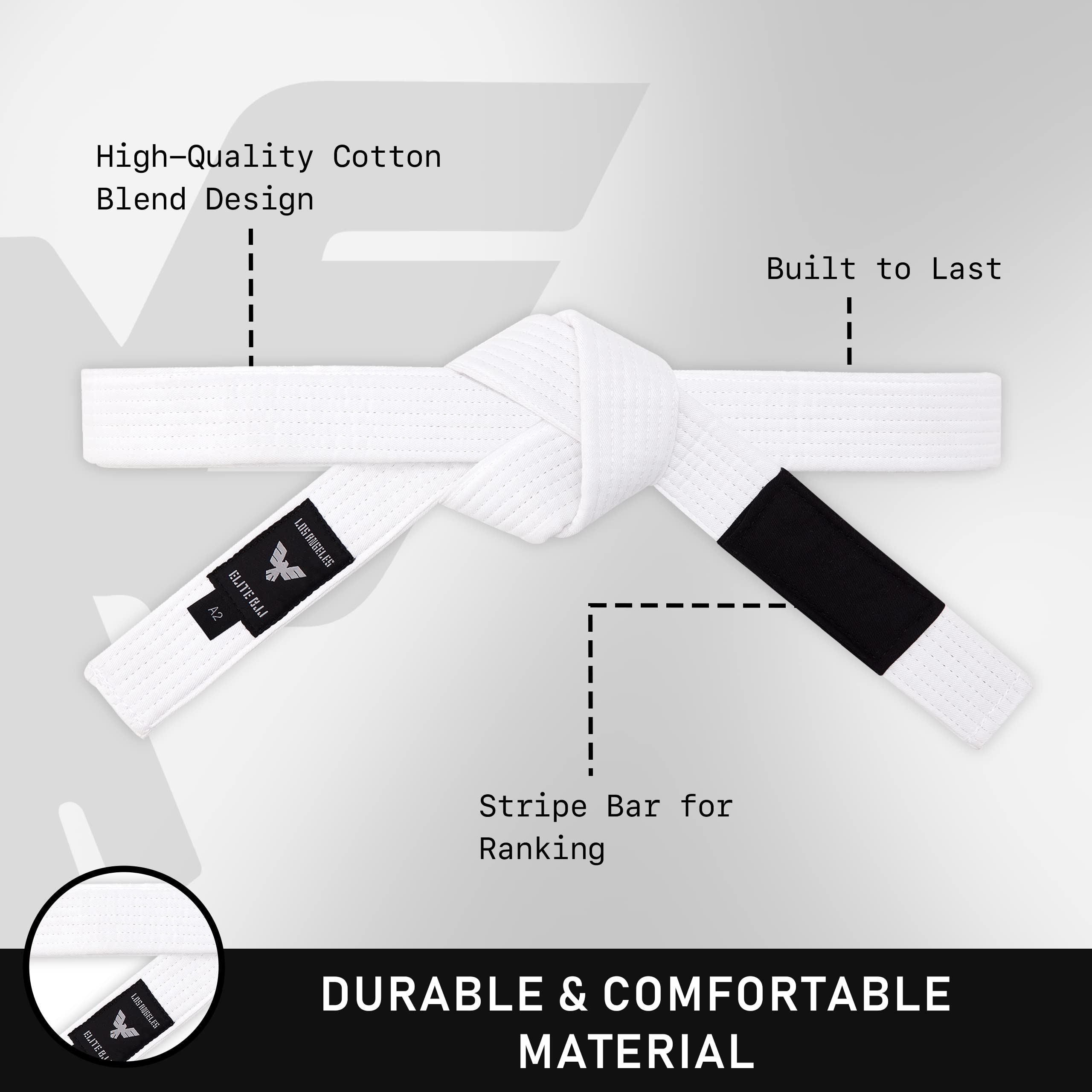 Snapklik.com : Elite Sports Adults Brazilian Jiu Jitsu Belts For Men ...