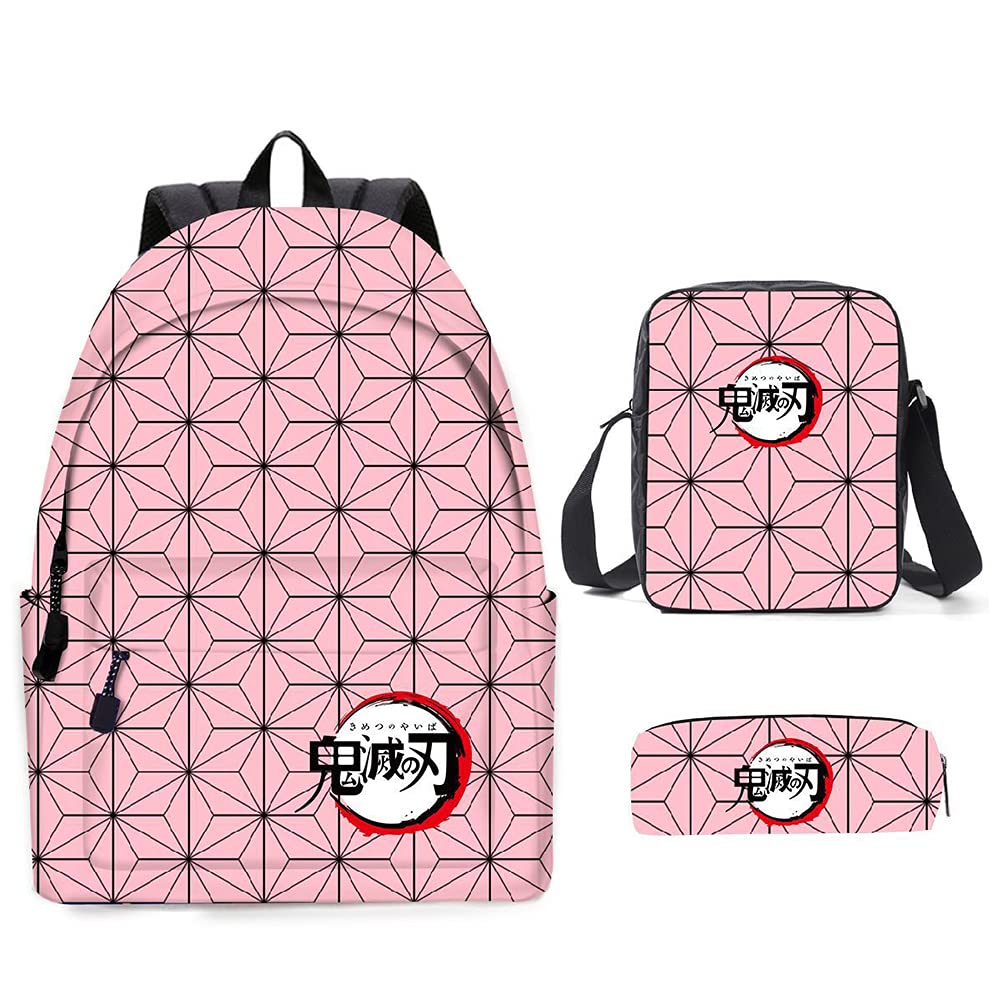 ZHAOQIAN Anime Backpack, For Demon Slayer Kamado Nezuko Pattern, Cartoon Anime School Bag Men And Women Can Be Used For Leisure Travel