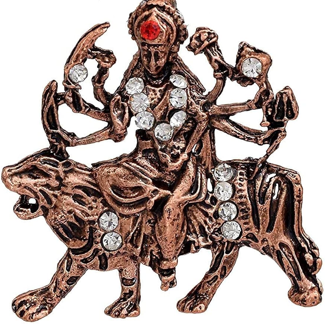 Buy CResha Durga Maa Sherawali Mata Pendant Locket for Men and ...