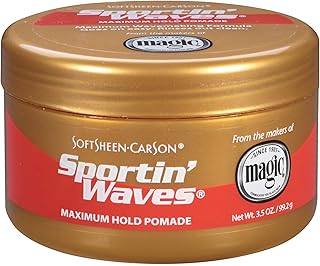 Soft Sheen Sportin Waves Max. Hold Pomade 3.5oz (2 Pack)