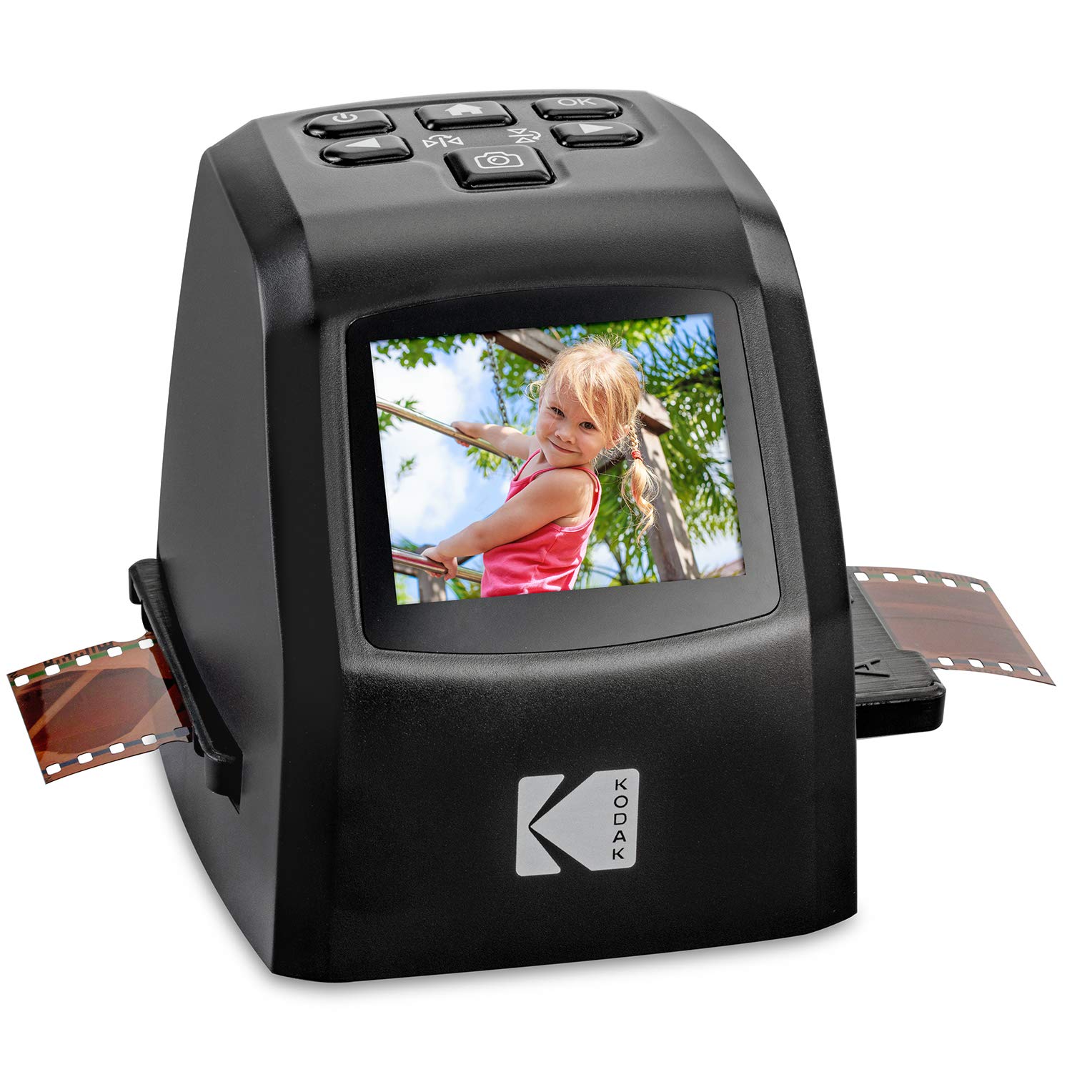 KODAK Mini Digital Film & Slide Scanner – Converts 35mm, 126, 110, Super 8 & 8mm Film Negatives & Slides to 22 Megapixel JPEG Images – Includes - 2.4 LCD Screen – Easy Load Film Adapters