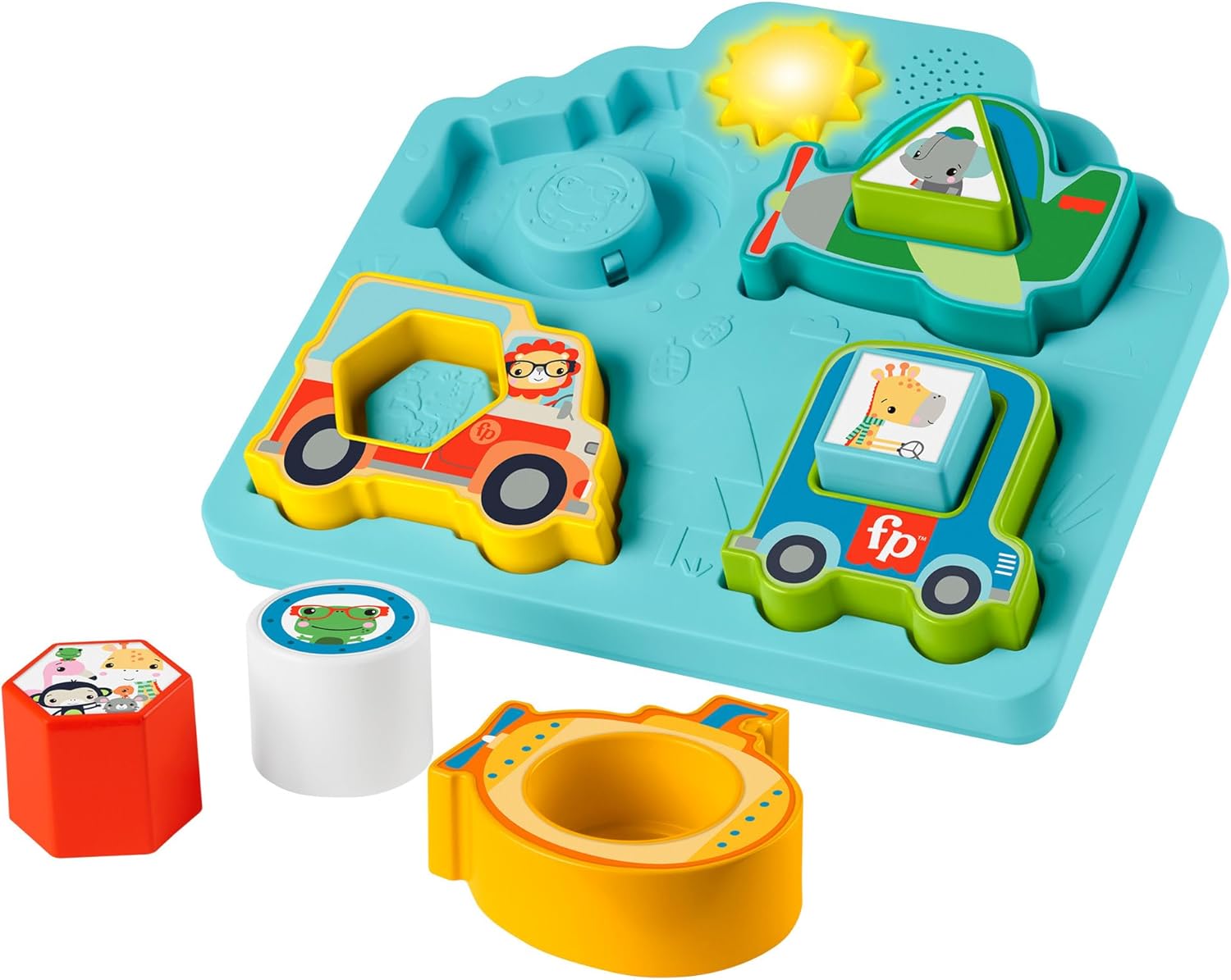 Fisher-Price Juguete de clasificación para bebés con formas y sonidos ...