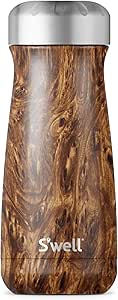 S&#39;well Stainless Steel Travel Mug in Teakwood (Traveler Collection) (16 oz)