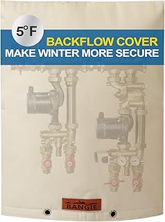 BANGIE Backflow Preventer Insulation Cover | 5 Layers of Protection Preventer Cover Insulated Pouch | Double Wall Cotton W...