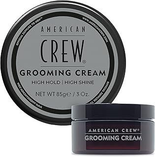 American Crew Men's Grooming Cream, Gifts for Him, Stocking Stuffers for Men, Like Hair Gel with High Hold & High Shine, 3...