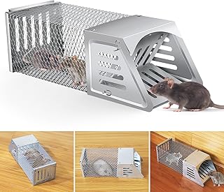 2025 Humane Rat Trap Outdoor Chipmunk Rodent Trap Humane Mouse Trap Indoor Squirrel Trap,Metal Humane Rat Mouse Live Cage ...