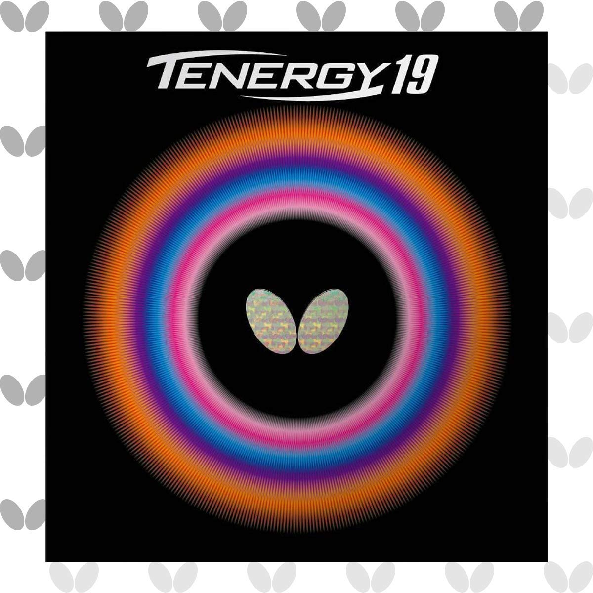 Butterfly Tenergy 19 Table Tennis Rubber - Professional Table Tennis Rubber - Available in 1.7 mm, 1.9 mm, or 2.1 mm Sponge - Red or Black - 1 Table Tennis Rubber Sheet