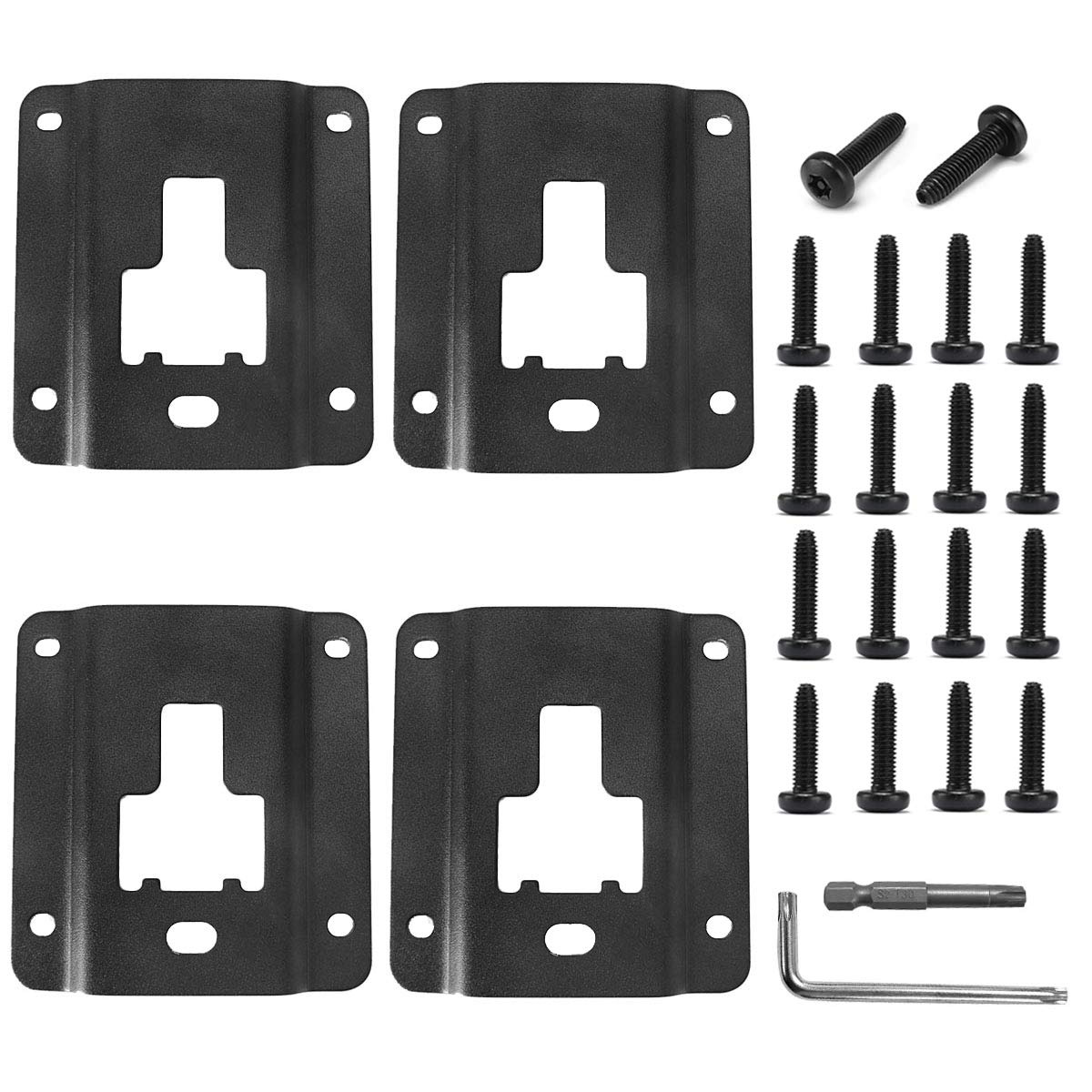 Buy Auovo 4pcs Truck Bed Cargo Tie Down Brackets Plates for Ford F150 ...