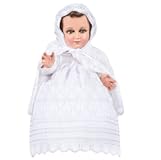 Trajecito Bordado Fino a Mano&sol;Tejido para Niño Dios con accesorios Incluidos&sol;Baby Jesus Outfit &lpar;15 cm&rpar;&comma;White