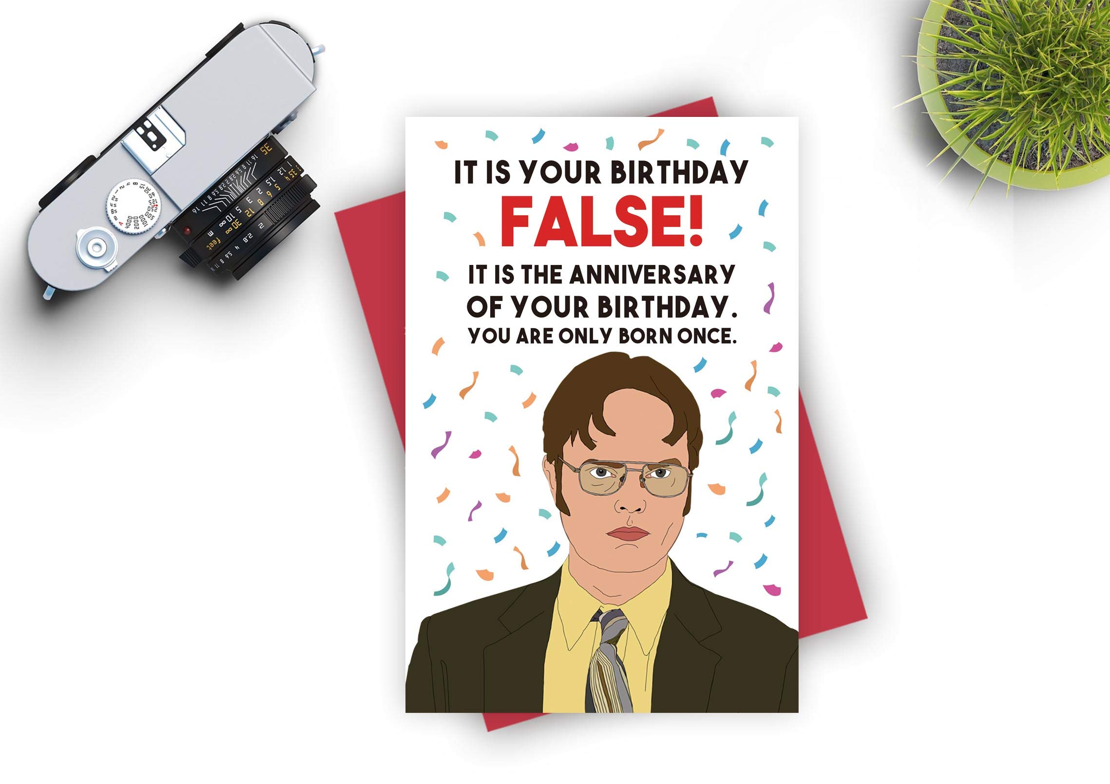 Buy Funny Birthday Card, The Office Birthday Card, Dwight Schrute ...