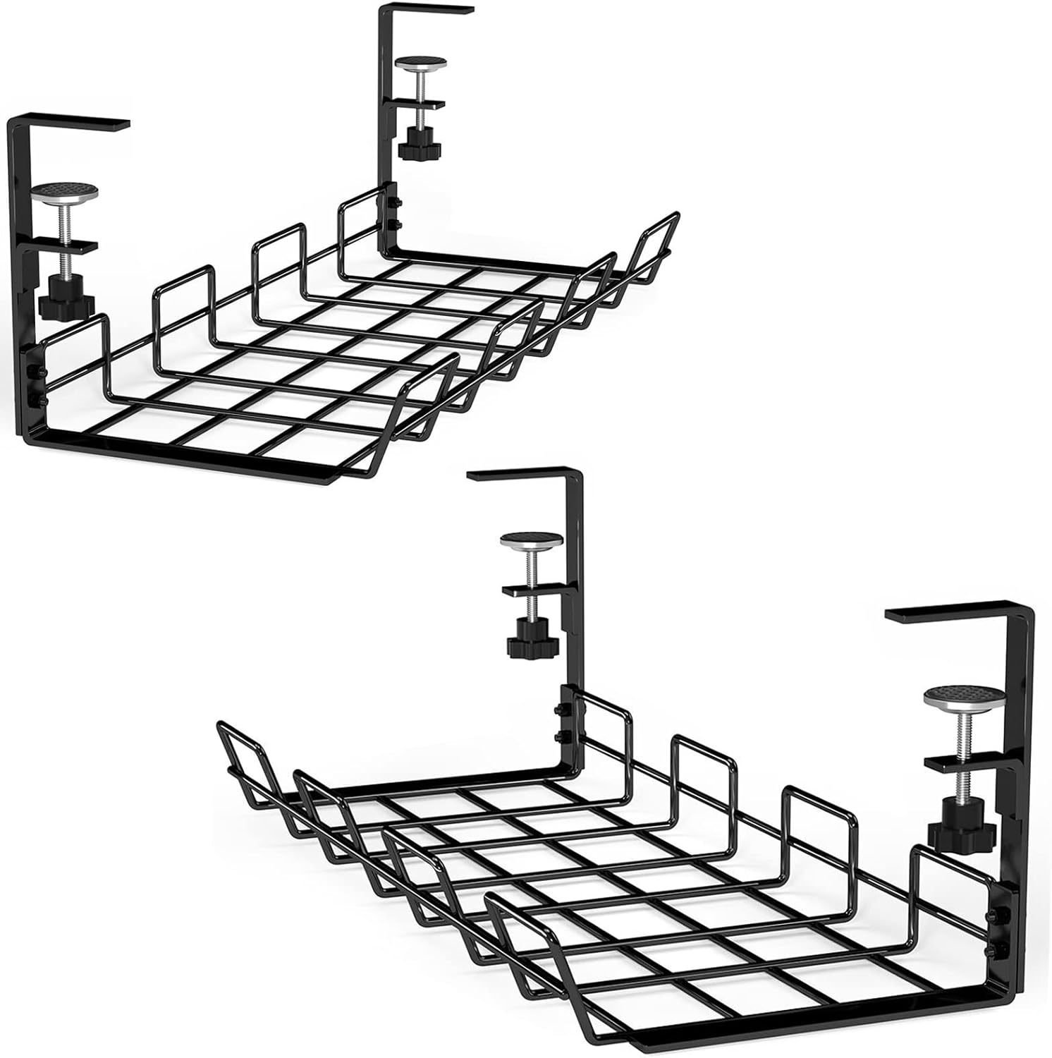 No Drill Under Desk Cable Management Tray, 2 Pack Nepal | Ubuy