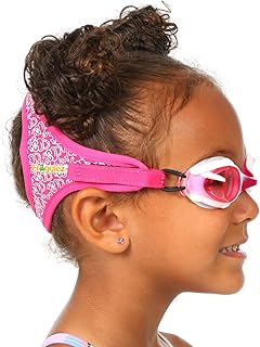 Frogglez Anti-Fog Swimming Goggles for Kids Under 10 (Ages 3-10) Recommended by Olympic Swimmers; Premium Pain-Free Strap