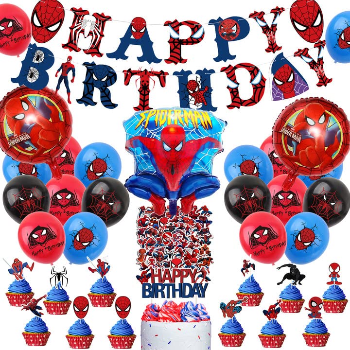 Buy Spider Party Decorations Favors Birthday– Spider Happy Birthday ...